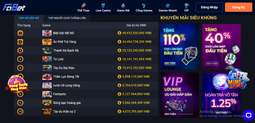 Kho game Nổ Hũ và Bắn Cá đa dạng okking99 app